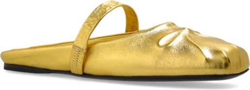 Marni Leren slides Yellow Dames