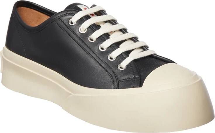 Marni Leren Sneaker Black Heren