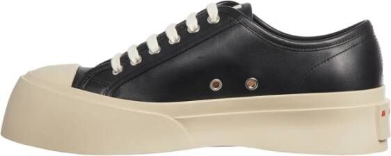 Marni Leren Sneaker Black Heren