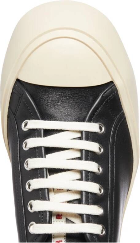 Marni Leren Sneaker Black Heren