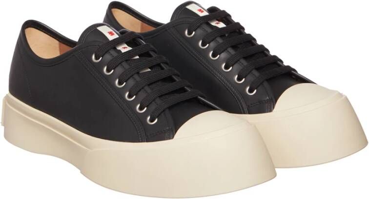 Marni Leren Sneaker Black Heren