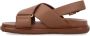 Marni Leren Voetbed Sandalen Lage Top Monokleur Brown Dames - Thumbnail 3