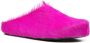 Marni Roze platte schoenen met Fur Fussbett Sabot Pink Heren - Thumbnail 2