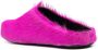 Marni Roze platte schoenen met Fur Fussbett Sabot Pink Heren - Thumbnail 3