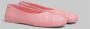 Marni Nappa lederen naadloze kleine strik ballet plat Pink Dames - Thumbnail 2