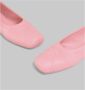 Marni Nappa lederen naadloze kleine strik ballet plat Pink Dames - Thumbnail 5