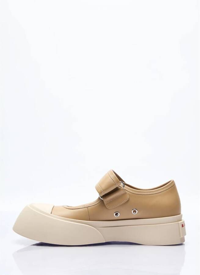 Marni Platform Mary Jane Sneakers Beige Dames