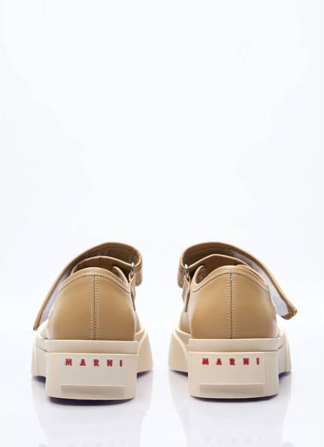 Marni Platform Mary Jane Sneakers Beige Dames