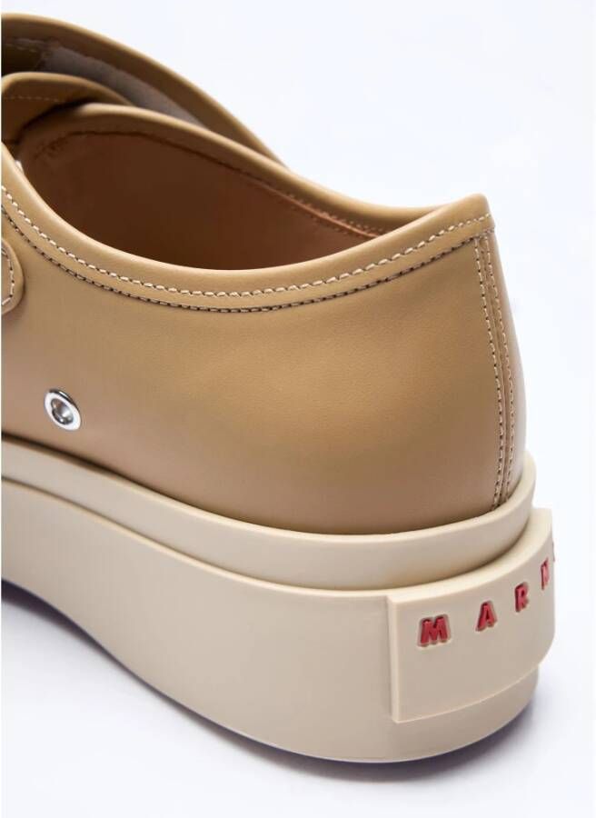 Marni Platform Mary Jane Sneakers Beige Dames