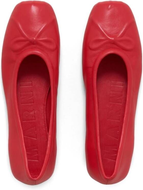 Marni Platte schoenen voor vrouwen Red Dames