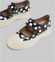 Marni Zwarte Witte Leren Sneakers Mary Jane Stijl Black Dames - Thumbnail 6