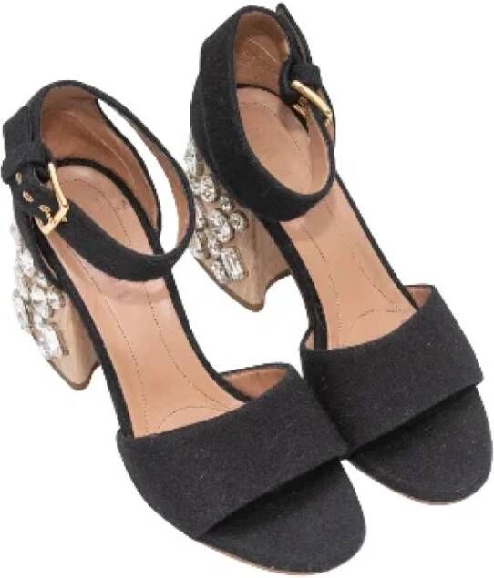 Marni Pre-owned Canvas sandals Black Dames