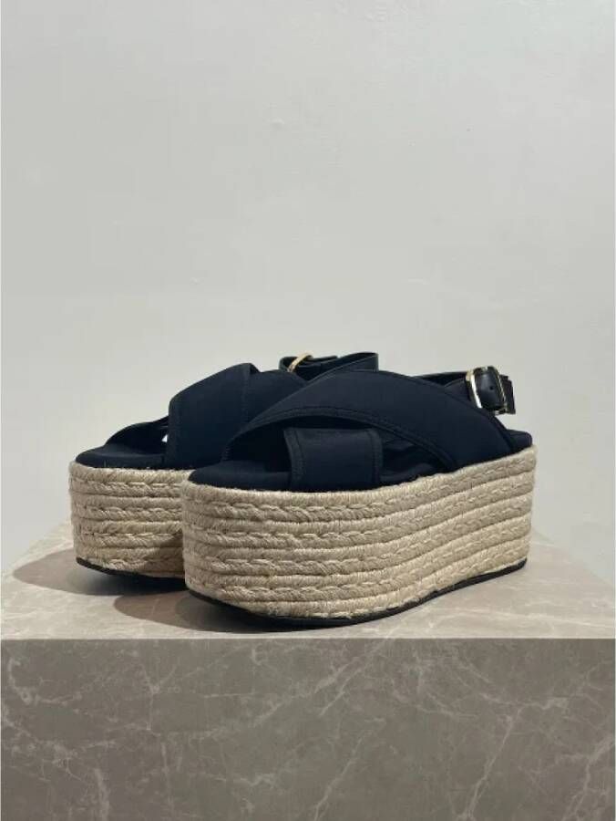 Marni Pre-owned Canvas sandals Black Dames