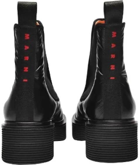 Marni Pre-owned Leather boots Black Dames