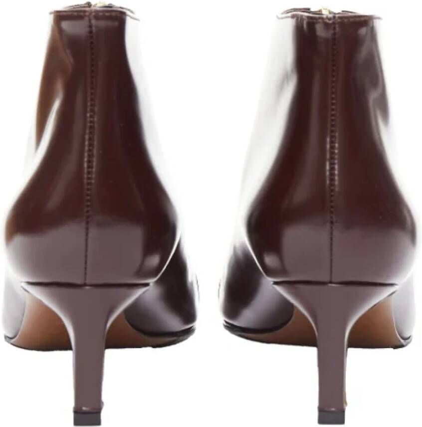 Marni Pre-owned Leather boots Brown Dames