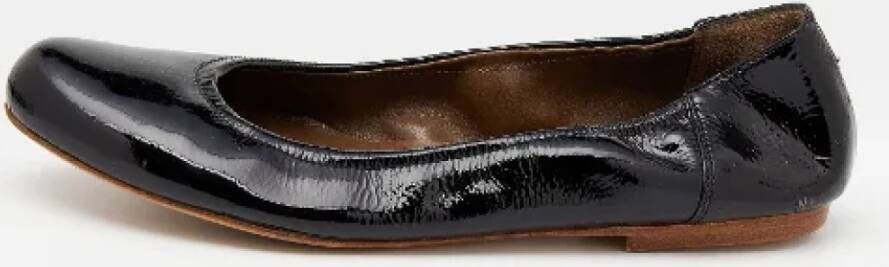 Marni Pre-owned Leather flats Black Dames