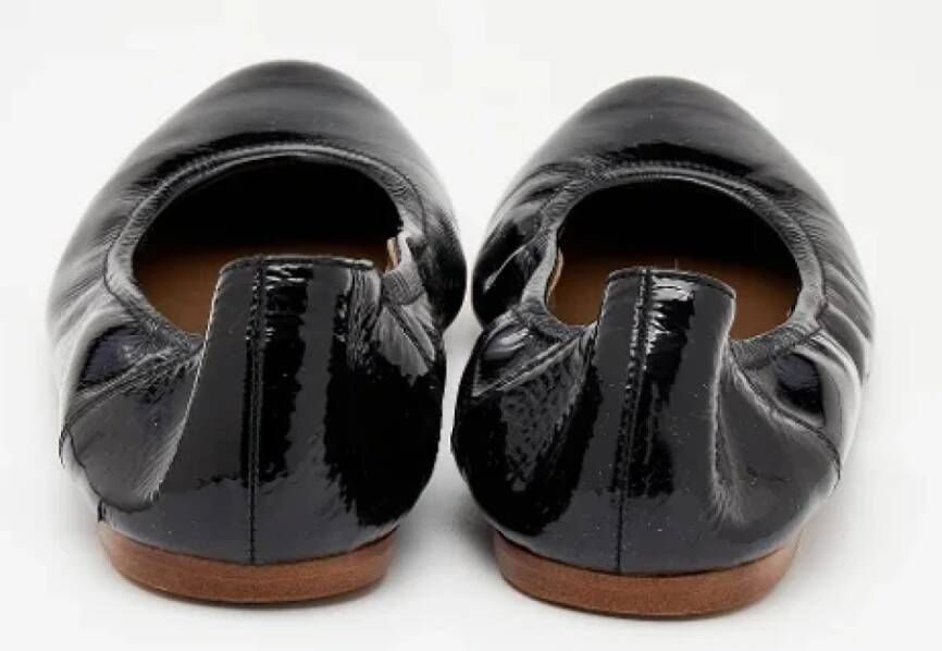 Marni Pre-owned Leather flats Black Dames