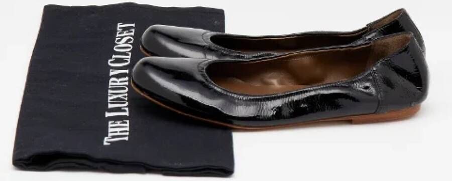 Marni Pre-owned Leather flats Black Dames