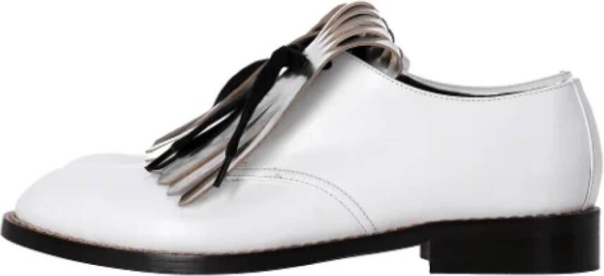 Marni Pre-owned Leather flats White Dames