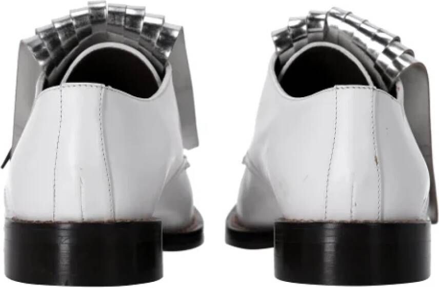 Marni Pre-owned Leather flats White Dames