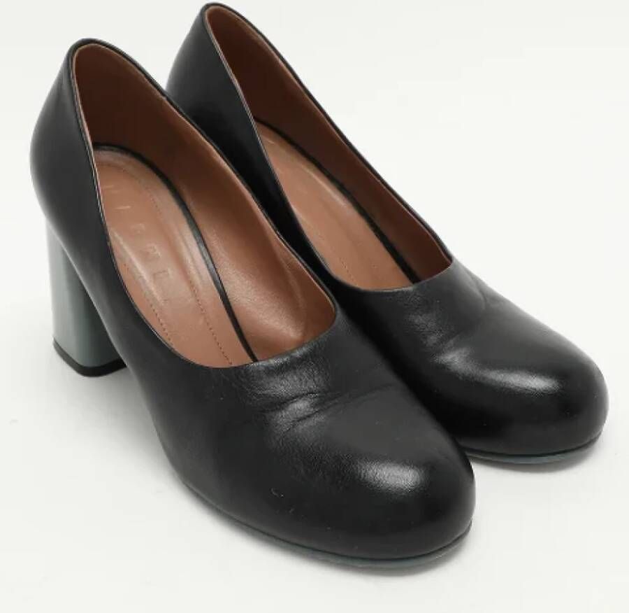 Marni Pre-owned Leather heels Black Dames