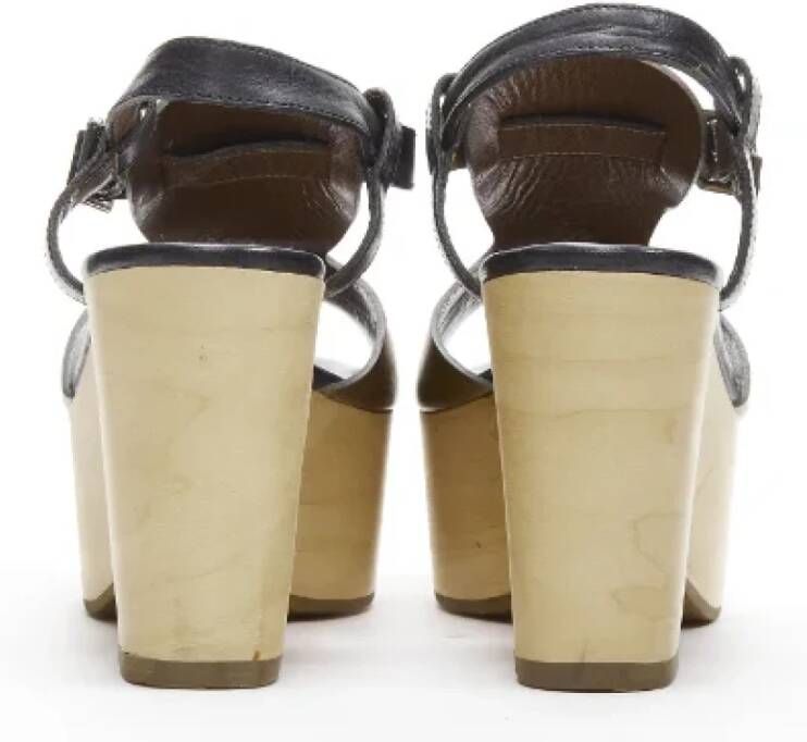 Marni Pre-owned Leather heels Brown Dames