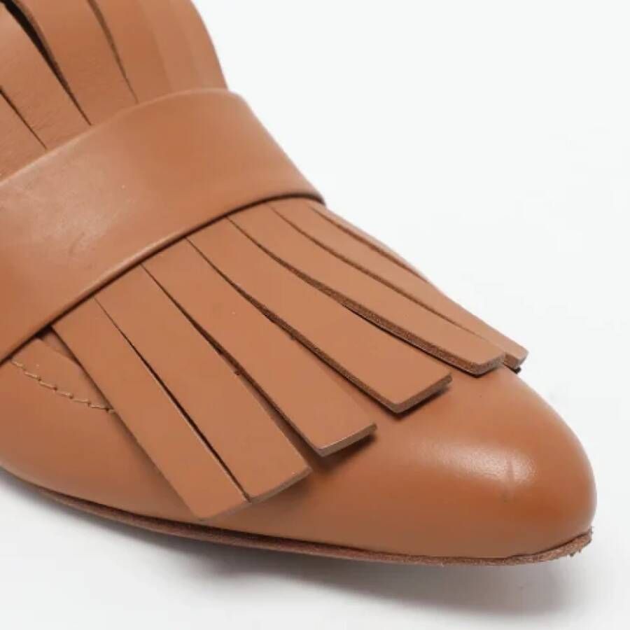 Marni Pre-owned Leather mules Brown Dames