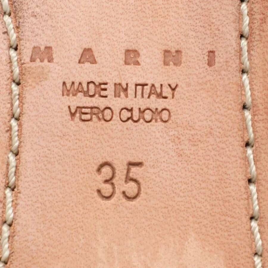 Marni Pre-owned Leather mules Brown Dames