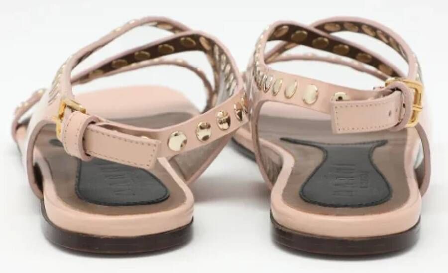 Marni Pre-owned Leather sandals Beige Dames