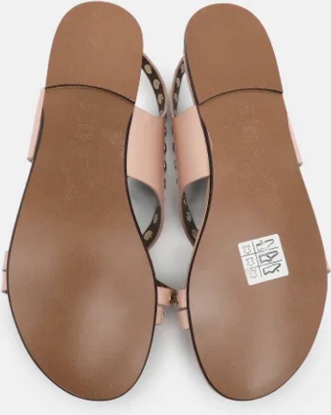 Marni Pre-owned Leather sandals Beige Dames