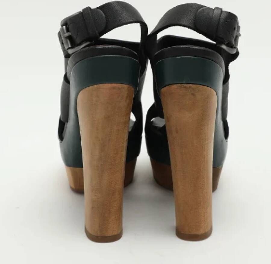 Marni Pre-owned Leather sandals Black Dames