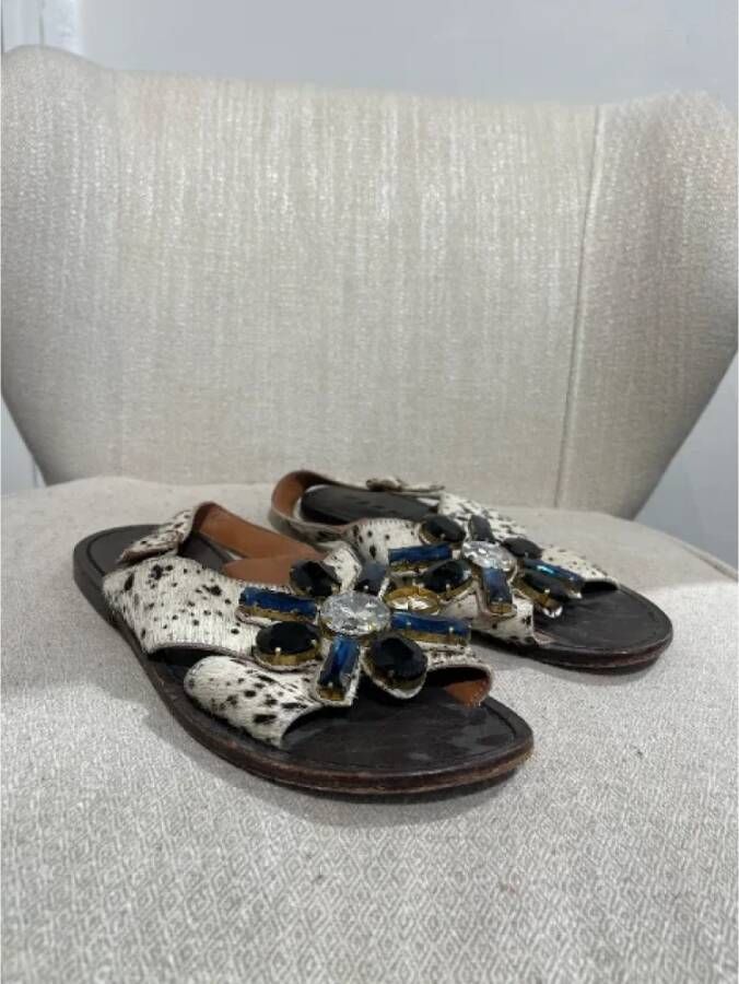 Marni Pre-owned Leather sandals Multicolor Dames