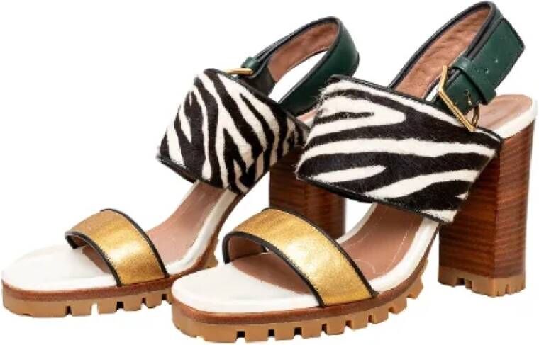 Marni Pre-owned Leather sandals Multicolor Dames