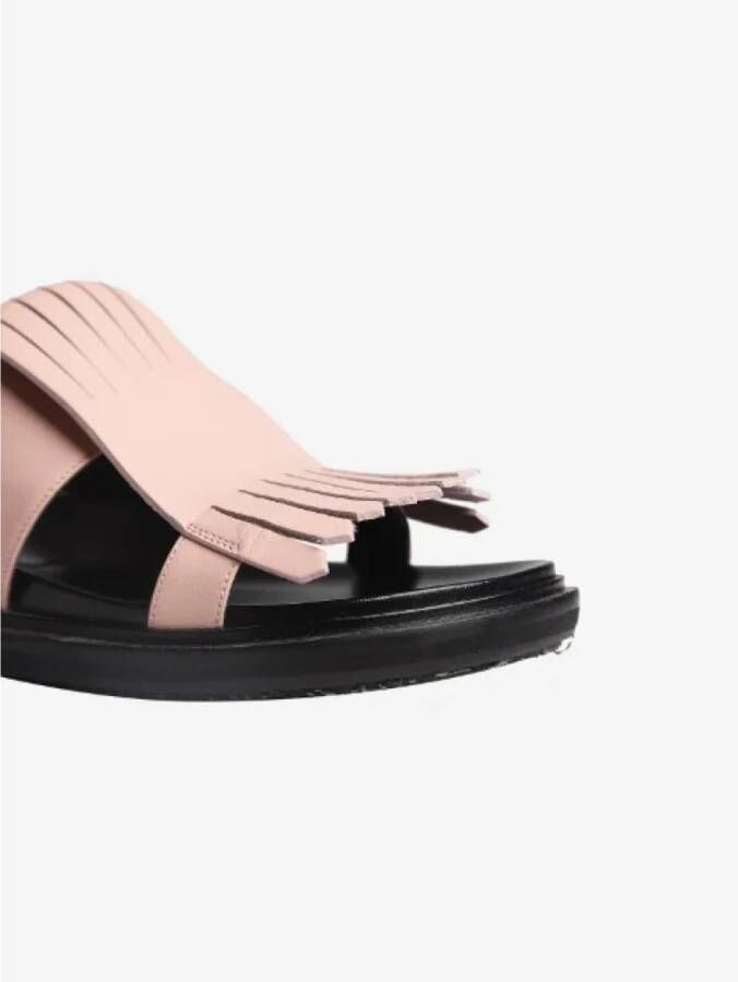 Marni Pre-owned Leather sandals Pink Dames