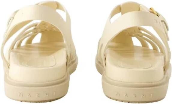 Marni Pre-owned Leather sandals White Dames