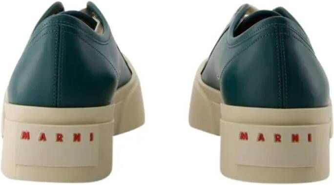 Marni Pre-owned Leather sneakers Green Heren