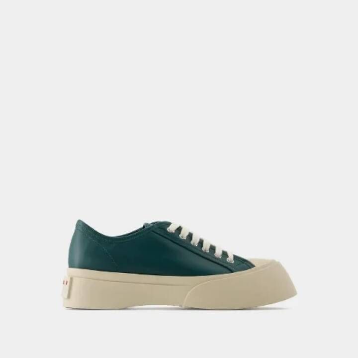 Marni Pre-owned Leather sneakers Green Heren