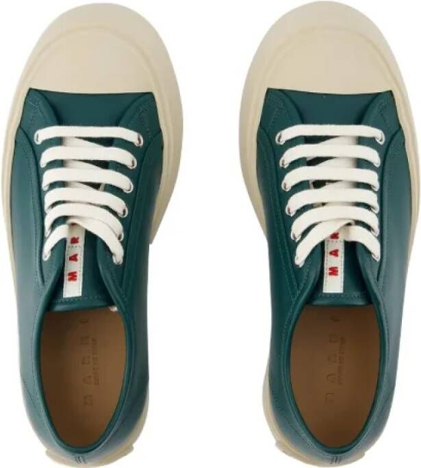 Marni Pre-owned Leather sneakers Green Heren