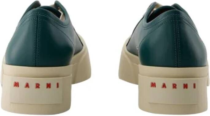 Marni Pre-owned Leather sneakers Green Heren