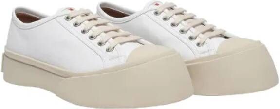 Marni Pre-owned Leather sneakers White Dames