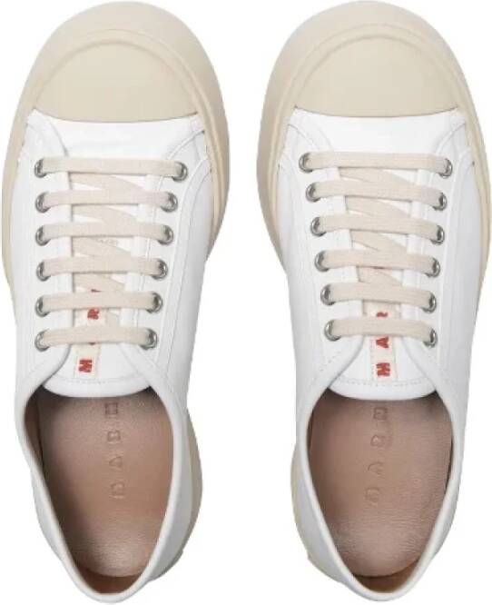 Marni Pre-owned Leather sneakers White Dames