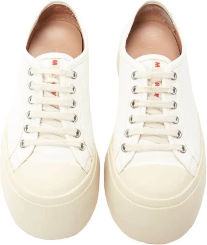 Marni Pre-owned Leather sneakers White Dames