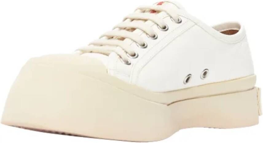 Marni Pre-owned Leather sneakers White Dames