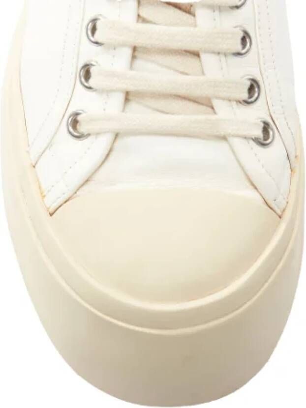 Marni Pre-owned Leather sneakers White Dames