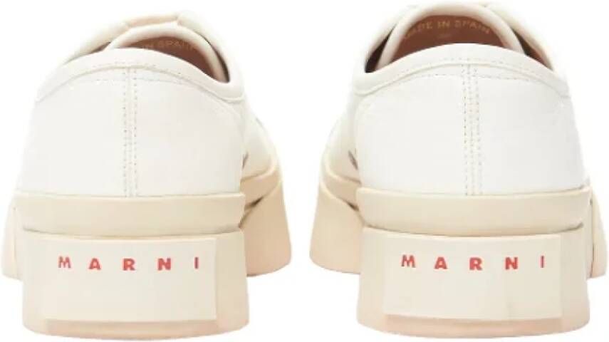 Marni Pre-owned Leather sneakers White Dames