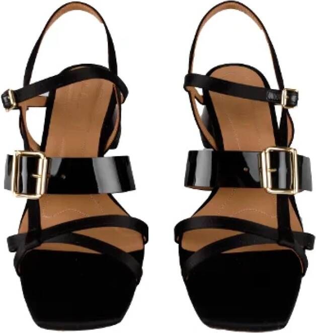 Marni Pre-owned Linen sandals Black Dames