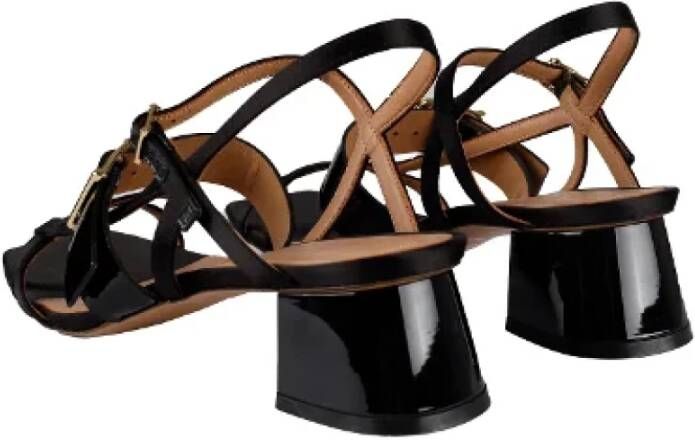 Marni Pre-owned Linen sandals Black Dames