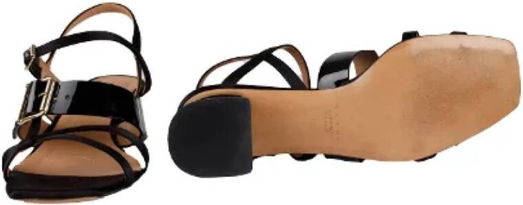 Marni Pre-owned Linen sandals Black Dames