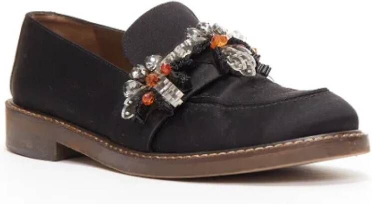 Marni Pre-owned Satin flats Black Dames