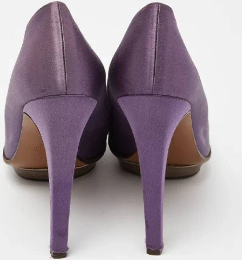 Marni Pre-owned Satin heels Purple Dames